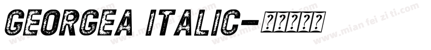 GEORGEA Italic字体转换